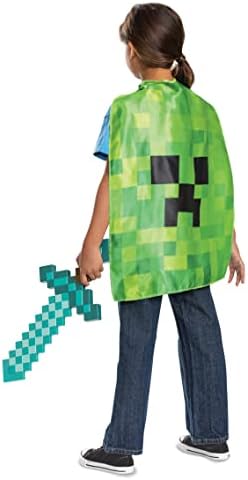 Pixelated Creeper Diamond Sword Costume Set
