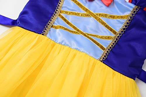 Reli Beauty Girls Backless Princess Dress with Yellow Accessories 6-7Y