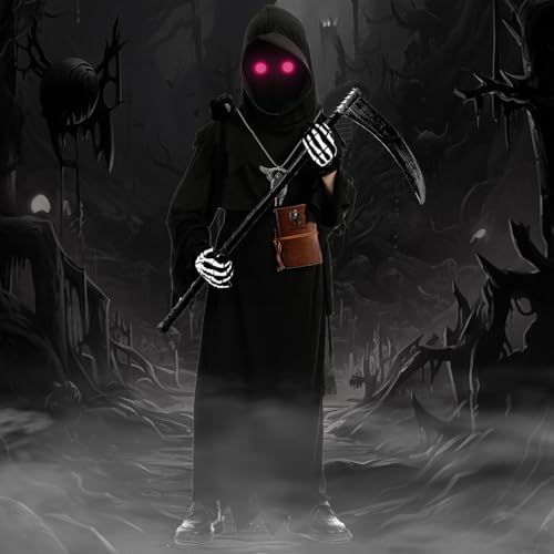 Halloween Grim Reaper Costume Scary Fun for Kids and Adults