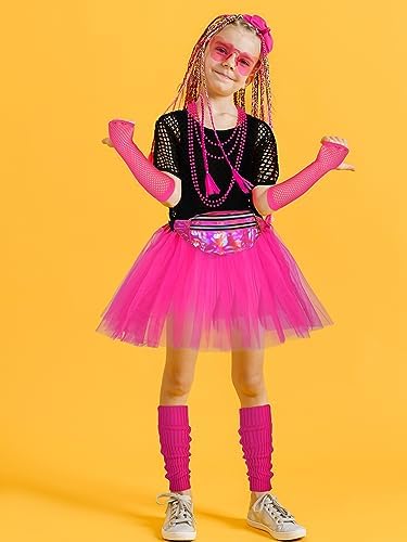 80s Party Outfit Accessory Set Halloween costume for Girls