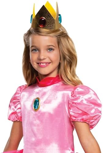 Charming Princess Peach Dress Up Full Set for Girls