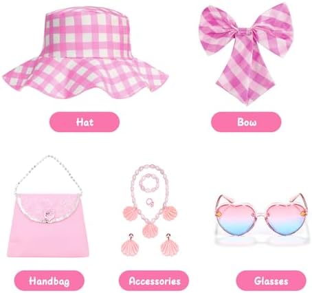 Perfect Pink Carrie Costume for Girls Movie-Themed Doll Accessories