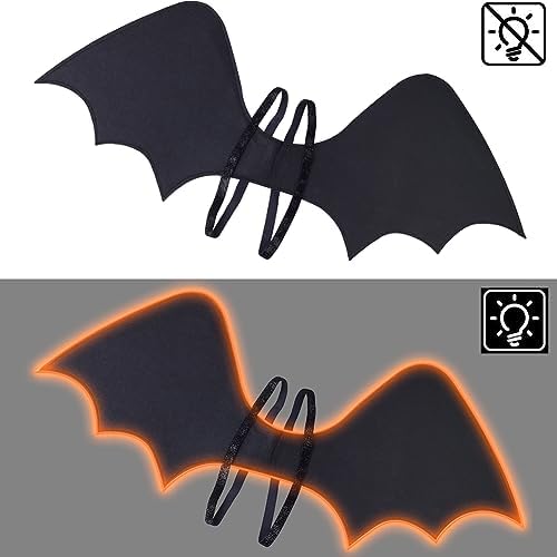 HSCTEK Light Up Bat Wings Cool Halloween costume for Kids Adults
