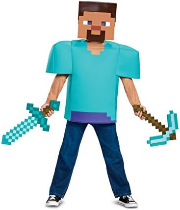 Steve Classic Minecraft Costume Multicolor Medium 7-8