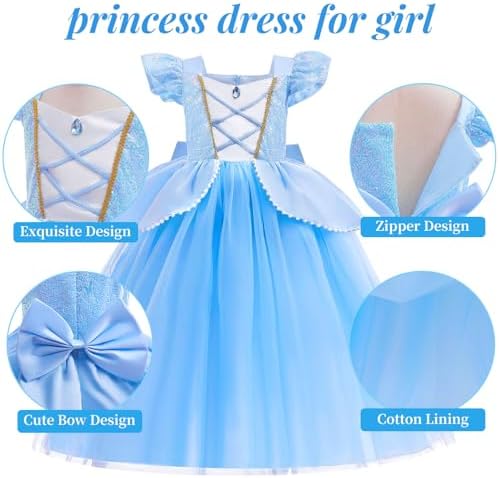 GC Light Up Cinderella Dress for Girls Kids Princess
