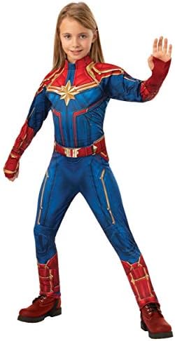 Rubies Captain Marvel Kids Costume Medium Blue Red
