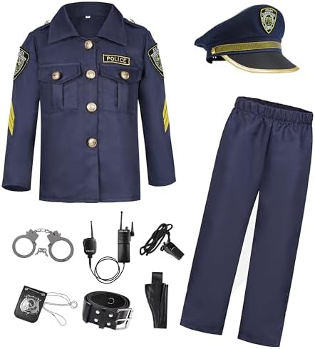 Kids Police Officer Costume Set for Halloween