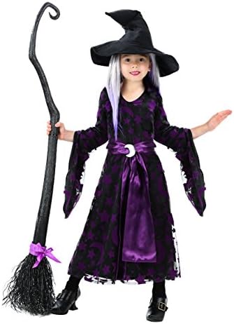 Girls Black Moon Witch Costume for Toddler