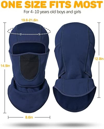 Venswell Breathable Kids Ski Mask Movable Face Part for Boys Girls
