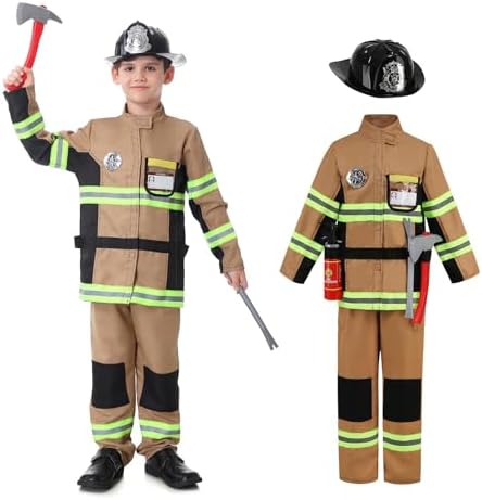 Yolsun Fireman Costume for Kids Halloween OODA
