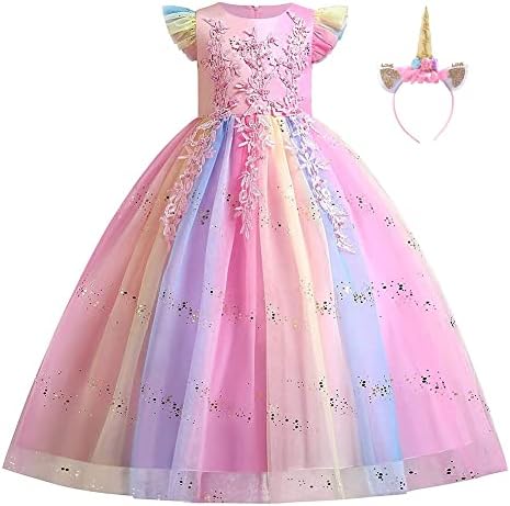 Unicorn Party Dress for Girls