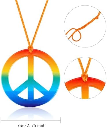 Inrajoper Boys 4 Pcs Hippie Costume Set 60s 70s 1