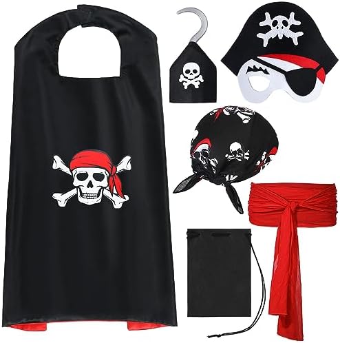 Bencailor Pirate Costume 6 Pcs Kids Boy Costume