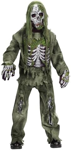 Freeze This Skeleton Zombie Fun World Kids Costume for Boys