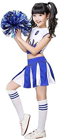 Lolanta Girls Cheerleader Costume Pleated Skirt Set w Pom Poms