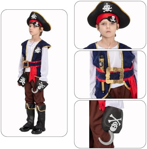 JAZGROM Kids Pirate Treasure Hammock Costume