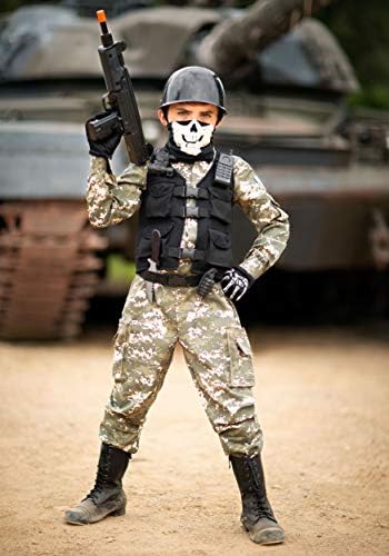 Fight Protect Succeed Battle Soldier Costume Boys Halloween Outfit