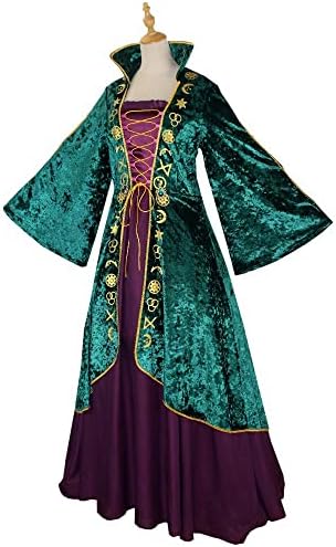 Glowing Halloween Sparkles Winifred Sanderson Witch Costume for Girls Kids