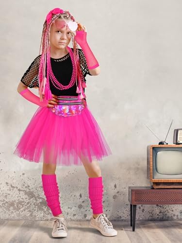 80s Party Outfit Accessory Set Halloween costume for Girls