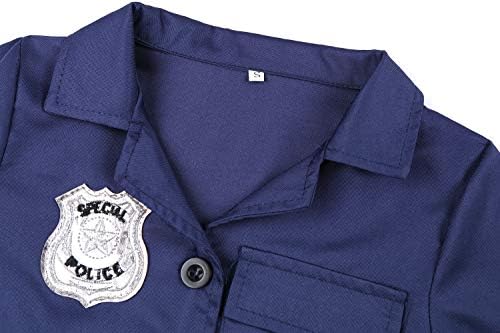 Girls Police Officer Costume Set for Halloween and Themed Events