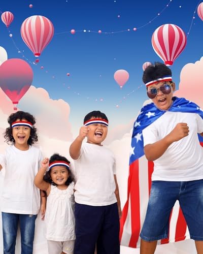 Catching the 4th of July Spirit Mepase American Flag Kids Halloween Costumes Bundle
