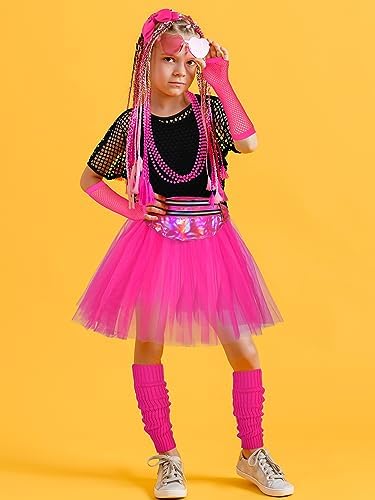 80s Party Outfit Accessory Set Halloween costume for Girls