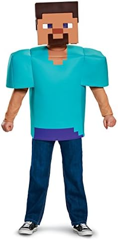 Steve Classic Minecraft Costume Multicolor Medium 7-8