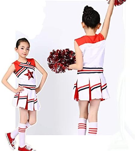LOLANTAVIP Bright Red Cheerleader Uniform