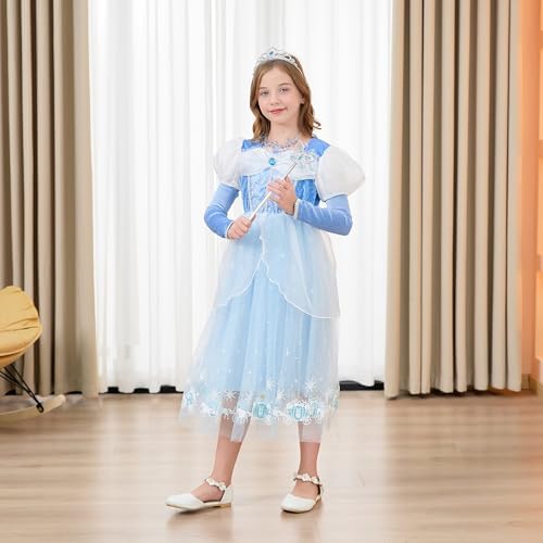 DLLYING Princess Cinderella Dress for Little Kids Toddler