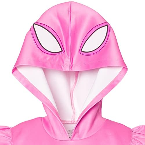 Marvel Spider-Gwen Cosplay Dress Spider Mesh Tulle Pink