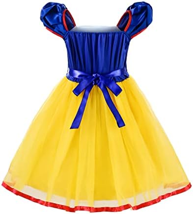 Reli Beauty Girls Backless Princess Dress with Yellow Accessories 6-7Y