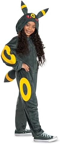 Disguise Boys Deluxe Kids Pokemon Umbreon Hooded Costume Boys Girls