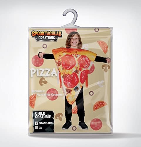 Spooktacular Creations Halloween Pizza Slice Costume for Kids Spooktacular Food Fun