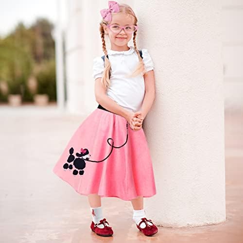 FAYBOX 1950s Poodle Skirt Costume Set for Girls 1