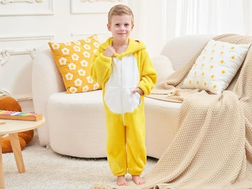 LOLANTA Dinosaur Shark Flannel Jumpsuit Kids Costume