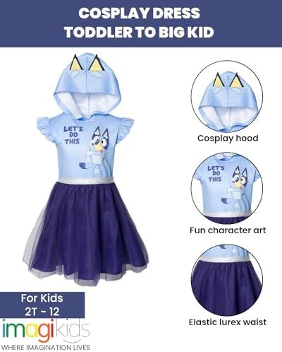 Bluey Bingo Girls Mesh Cosplay Dress