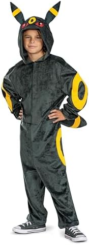 Disguise Boys Deluxe Kids Pokemon Umbreon Hooded Costume Boys Girls