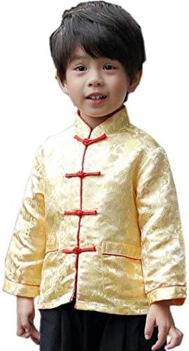 Little Boys Dragon Tang Coat Long Sleeve Costume Jacket