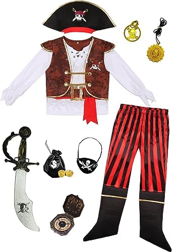 Boys Deluxe Pirate Costume with Accessories