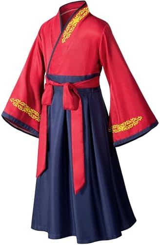 Elibelle - Asian Kids Kimono Robe Dress Traditional Japanese Costumes for Girls