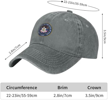 Seal of Utah Dad Hat Durable Washed and Comfortable Temporary Hat