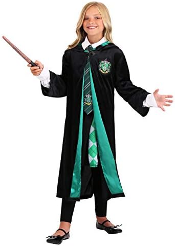 Fun Costumes Deluxe Harry Potter Slytherin Robe for Kids