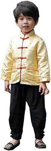 Little Boys Dragon Tang Coat Long Sleeve Costume Jacket