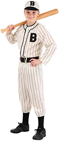 Boys Vintage Baseball Player Costume Set