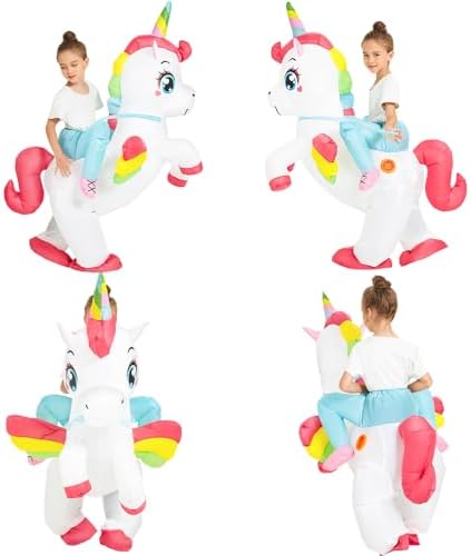 JUROSAICA Blowing Up Unicorn Girls Kids Halloween Costume