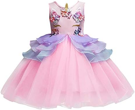 MYRISAM Princess Unicorn Tulle Dress for Girls