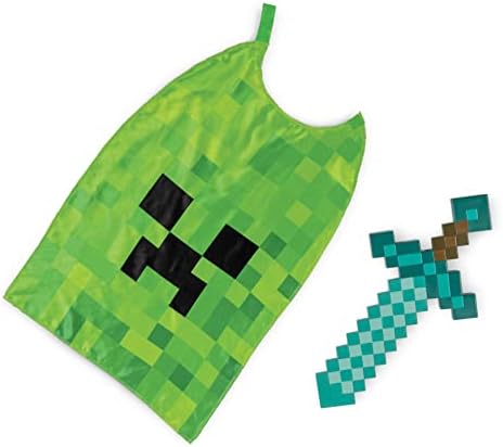 Pixelated Creeper Diamond Sword Costume Set