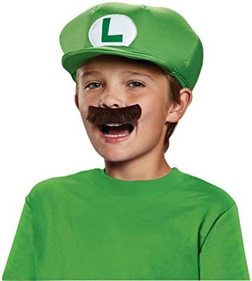 Nintendo Super Mario Brothers Kids Mustache and Hat Costume