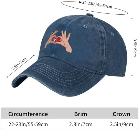 Holding A Heart Flag of Tennessee Baseball Cap