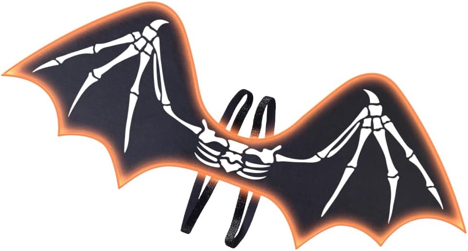 HSCTEK Light Up Bat Wings Cool Halloween costume for Kids Adults